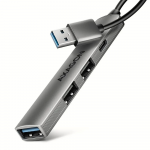 Hub USB-A3.0 į 1xUSB-A3.0, USB-A2.0, Type-C, HUE-STA Axagon