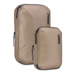 Thule | Compression Cube Set, Small/Medium | Packing Cube | Gentle Beige