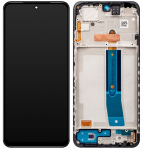 Ekranas tinkantis Xiaomi Redmi Note 11S/Note 12S/Poco M4 Pro 4G su lietimui jautriu stikliuku ir rėmeliu Black OLED (universal f