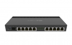 Mikrotik Wired Ethernet Router RB4011iGS+RM, Quad-core 1.4Ghz CPU, 1GB RAM, 512 MB, 1xSFP+, 1xSerial console port, PCB Temperatu
