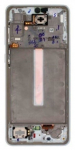 Ekranas tinkantis Samsung A336 A33 5G 2022 su lietimui jautriu stikliuku ir rėmeliu White (service pack)