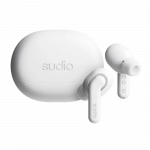 Sudio Earbuds | E4 Pro | Bluetooth | In-ear | Microphone | Cloud White | Noise canceling | Noise reduction | Wireless