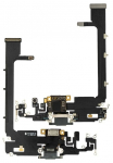 Lanksčioji jungtis skirta iPhone 11 Pro Max įkrovimo kontaktų, su mikrofonu Space Grey originali (used Grade A)