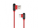 Natec Prati, Angled USB Type C to Type A Cable 1m, Red | Natec | Angled USB Type C to USB Type A | Prati | USB Type C