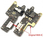Lanksčioji jungtis Xiaomi Redmi 8A įkrovimo kontakto su mikrofonu originali (service pack)