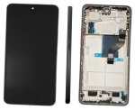 Ekranas tinkantis Xiaomi 12 Lite 5G su lietimui jautriu stikliuku ir rėmeliu Black (service pack)