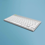 Klaviatūra Ergonominė Bluetooth R-GO, RGOCOUSWLWH, white