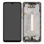 Ekranas tinkantis Samsung A336 A33 5G su lietimui jautriu stikliuku ir rėmeliu Awesome Black (service pack)