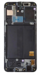 Ekranas tinkantis Samsung A405 A40 2019 su lietimui jautriu stikliuku ir rėmeliu Black (used Grade A)