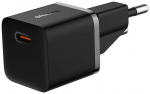 Sieninis įkroviklis BASEUS CCGN050101 (GaN5 mini, 20W, USB-C, QC3.0, juodas)