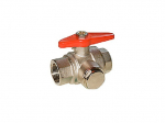Rutulinis ventilis su filtru 1" FF trumpa rankena (PN16, art. 514F)