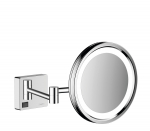 Skutimosi veidrodis su LED lempute Hansgrohe AddStoris, 41790000, chromas