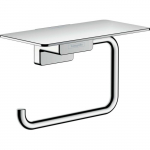 Tualetinio popieriaus laikiklis su lentynėle Hansgrohe AddStoris 41772000, chromo