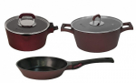 Puodų rinkinys Polaris Burgundy 06S