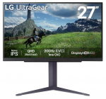 LCD Monitor|LG|27 |Panel IPS|2560x1440|16:9|180Hz|1 ms|Pivot|Height adjustable|Tilt|Colour Black|27GS85Q-B