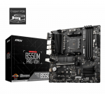 Mainboard|MSI|AMD B550|SAM4|MicroATX|Memory DDR4|Memory slots 4|2xPCI-Express 3.0 1x|1xPCI-Express 4.0 16x|2xM.2|1x15pin D-sub|1xHDMI|1xDisplayPort|2xAudio-In|1xAudio-Out|2xUSB 2.0|4xUSB 3.2|1xPS/2|1xRJ45|B550MPRO-VDH