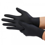 Vienkartinės nitrilinės pir&scaron;tinės Black, S dydis, 100 vnt