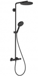 Raindance Select S 240 1jet/ 120 3jet termostatinė du&scaron;o sistema, matinė juoda 27633670
