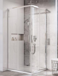 shower enclosure BLSRV2, 800x800 mm, h=1950, bright aluminium/clear glass X1LM40C00Z1
