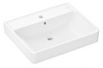Xanuia Q Wash basin 600/480 with tap hole and overflow, white 60133450