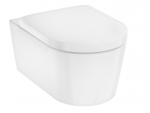wall hung WC with QR/SC seat EluPura S rimless, 360x540 mm, AquaFall Flush, white 60292450