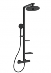 thermostatic shower system Ceratherm ALU+ matt black BD583XG