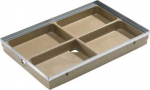 Aco Vario 75x50 cm polimerbetoninė vonelė su cink. plieno rėmu 00399