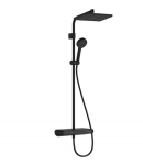 shower system with thermostat Activera Q 290 1jet EcoSmart ShowerTablet Select 360 Varia, matt blac 28648670