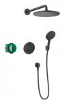 Ecostat S Croma 280 1jet Showerpipe, matt black 27961670