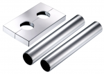 Apdaila chromas Floor rosette square 50 chrome 013G3208