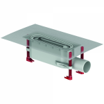 ACO ShowerDrain S+ trapas, vandens auk&scaron;tis sifone 50 mm, horizontalus pajungimas 9010.51.20