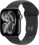 Apple Watch Series 11 46mm Jet Black/Black Sport M/L MEUX4