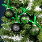 Xbox Christmas Glass Baubles (4gab.)