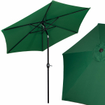 Sodo skėtis Springos GU0033 250 cm tamsiai žalias