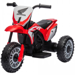Vaiki&scaron;kas elektrinis motociklas raudonas ir juodas