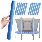 Mėlynos putų apsauginės rankovės batutui 41 cm
