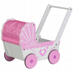 Medinis lėlių vežimėlis &bdquo;Ecotoys&ldquo;