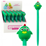 Žalias gelinis ra&scaron;iklis su dekoracija, mėlyna ra&scaron;alo spalva, 17 cm, 0.5 mm