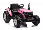 Akumuliatorinis traktorius HC-306 Rožinis 24V