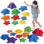 Jausmų Kelias Vaikams su Spalvotais Akmenimis