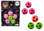 Spalvoti guminiai futbolo kamuoliukai, 6 vnt.