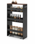 Sandėliavimo vežimėlis 13 cm juoda&ndash;ruda
