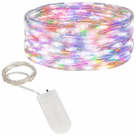 Springos daugiaspalvės LED lemputės 20 vnt., 2 m