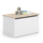 Žaislų dėžė balta / sonoma ąžuolas