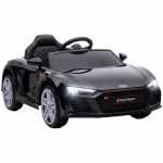 Vaiki&scaron;kas elektromobilis Audi R8 Spyder su nuotolinio valdymo pultu, juodas, 107 &times; 58 &times; 44 cm