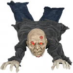 Helovino dekoracija zombis su LED akimis, ropojantis, įvairiaspalvis, 45 &times; 20 &times; 159 cm