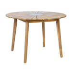 Lauko stalas i&scaron; akacijos medienos, &Oslash;110 &times; 75 cm
