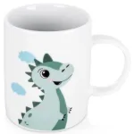 Vaiki&scaron;kas porcelianinis puodelis su dinozaurų motyvu, įvairiaspalvis, 220 ml