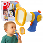 Vaiki&scaron;kas megafonas su balso keitimo funkcija ir &scaron;viesos efektais