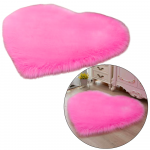 Kilimas &scaron;irdelės formos rožinis 40x50 cm